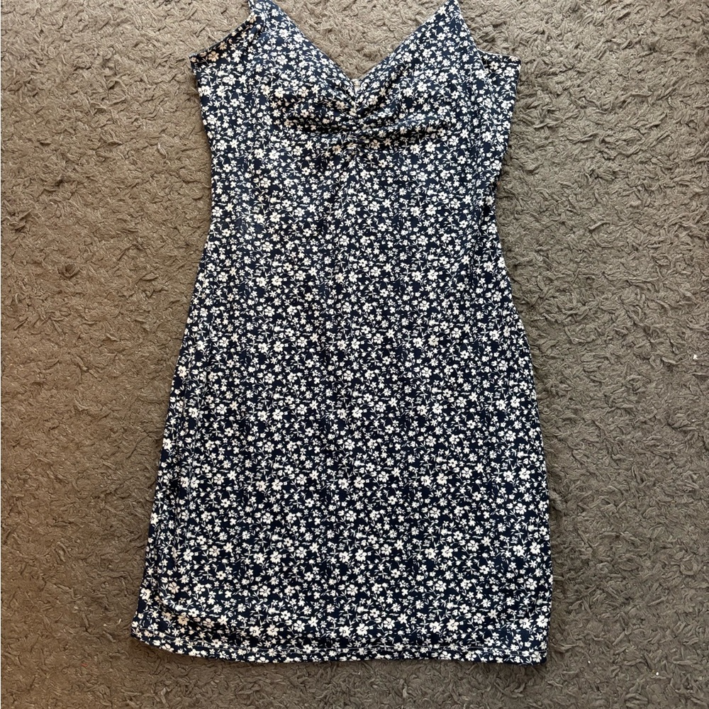 Windsor Navy and White Floral Mini Dress